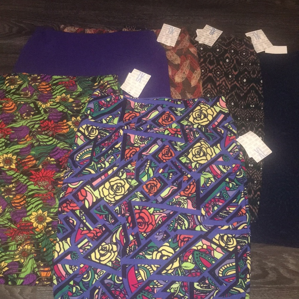 Bundle of 6 xl LuLaRoe Cassie skirts